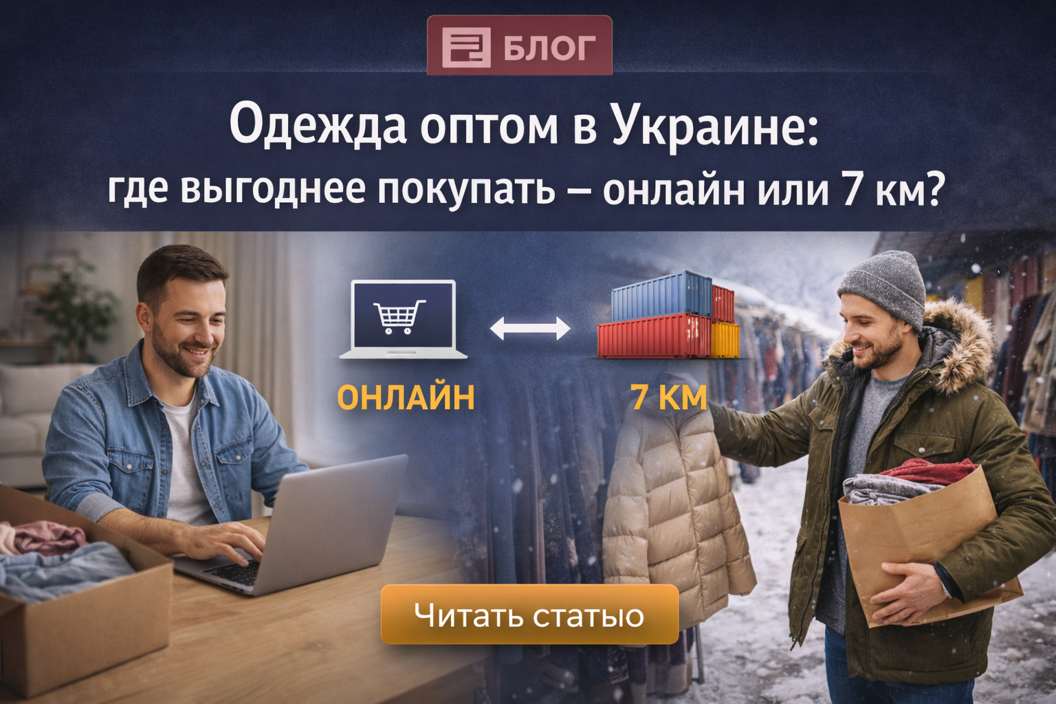 Одежда оптом в Украине: где выгоднее покупать- онлайн или 7 км?