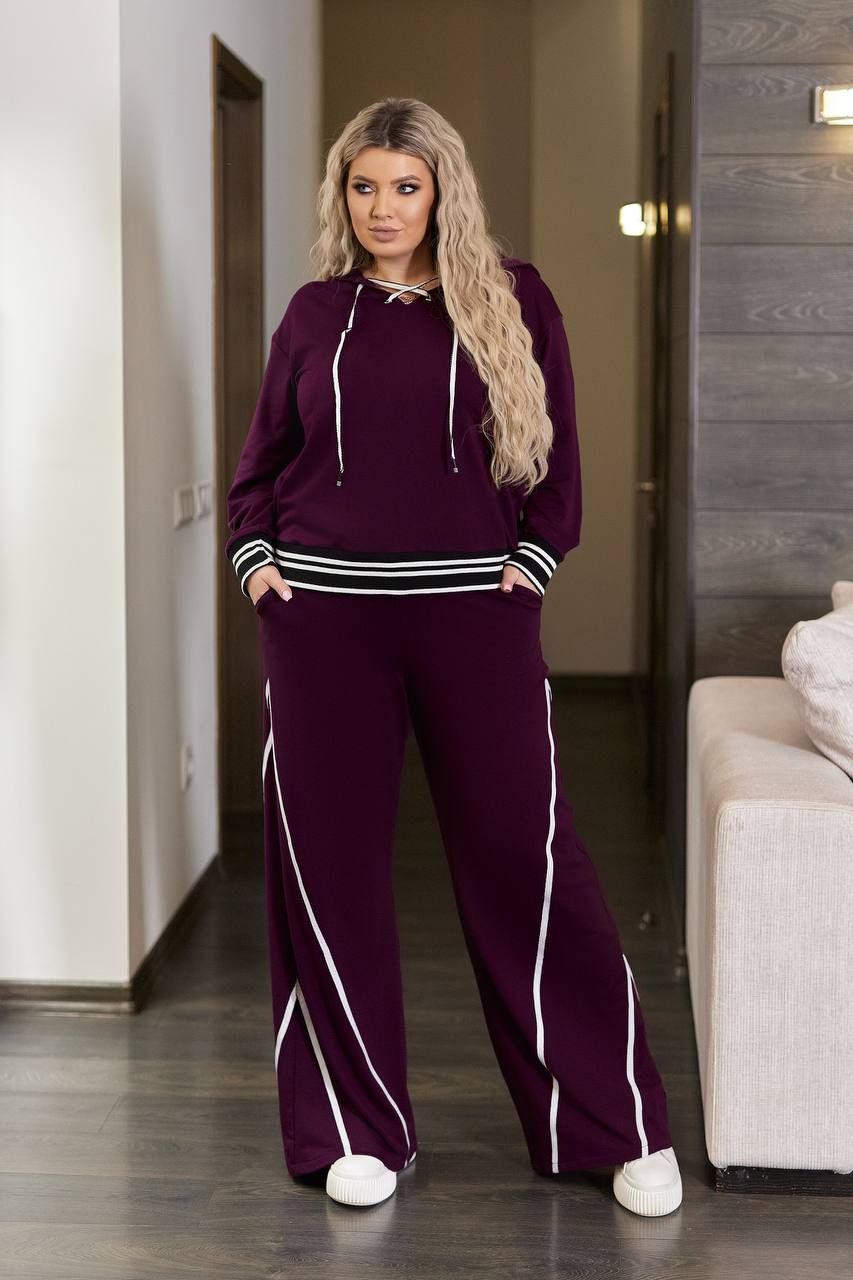 Спортивный костюм большого размера Let-0019