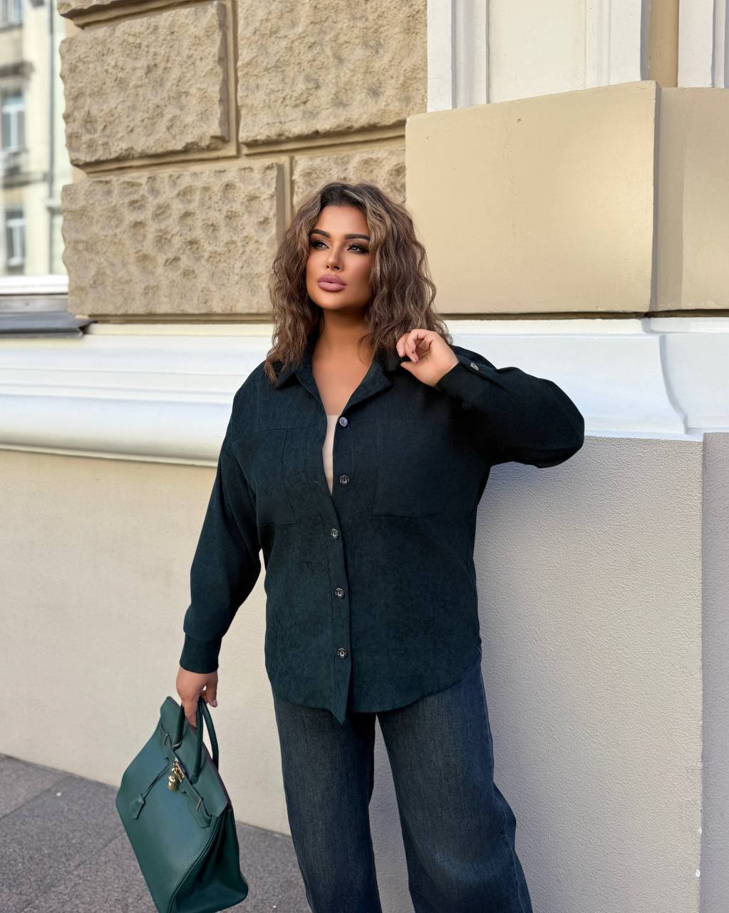 Рубашка женская из вельвета Max-0014