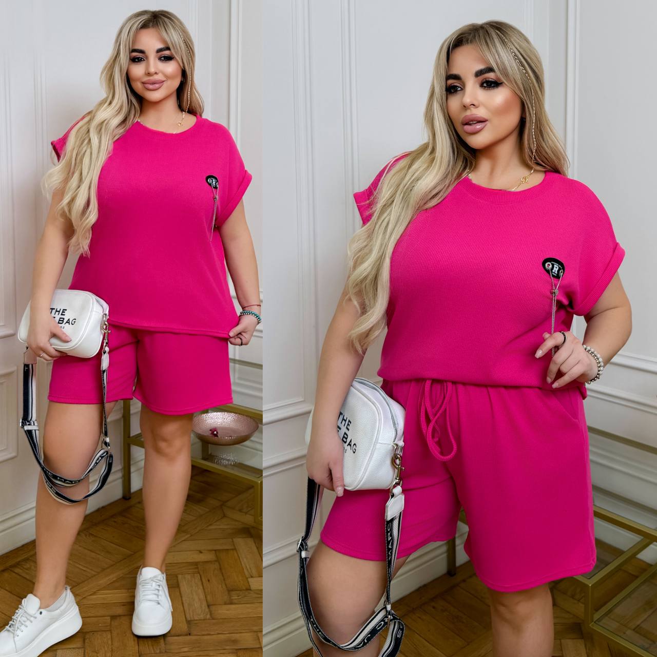 Летний женский костюм большого размера Sof-0011