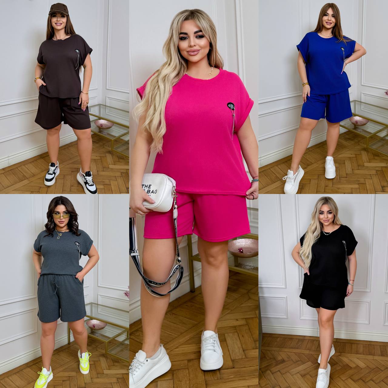 Летний женский костюм большого размера Sof-0011