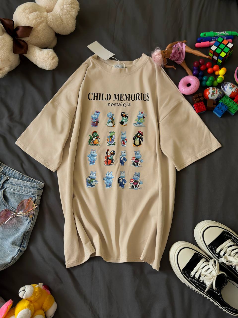 Футболка с культовыми фигурками Kinder Sho-0009
