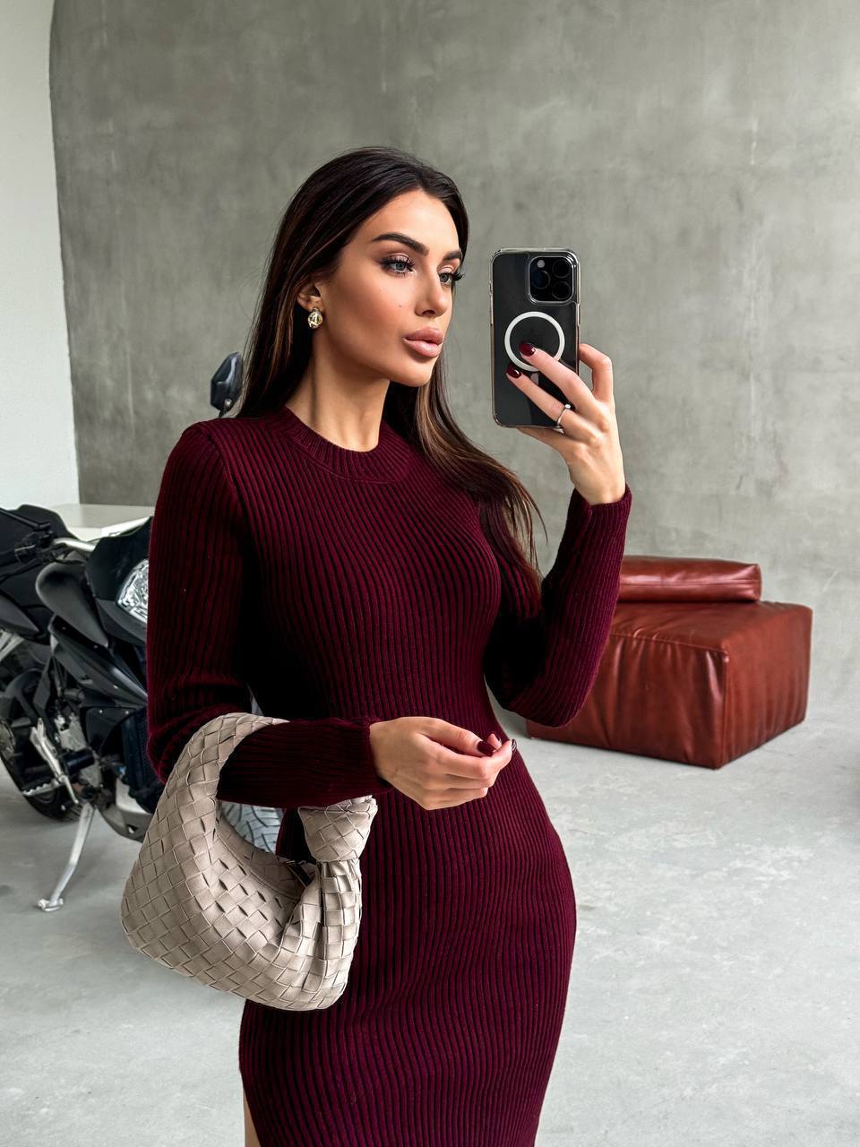 Платье вязаное Os-0003