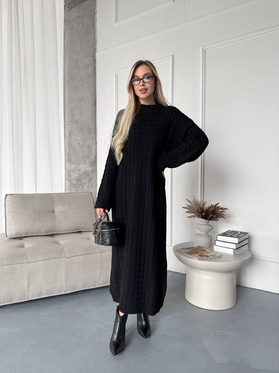 Вязаное платье Co-0009