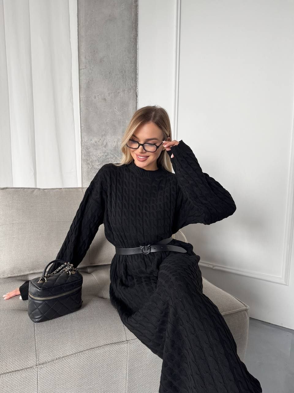 Вязаное платье Co-0009