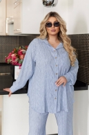 Костюм брючный большого размера Let-0023