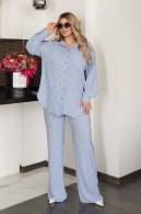 Костюм брючный большого размера Let-0023