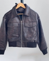 Бомбер из ЭКО кожи производство Китай Co-0050