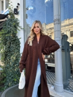 Длинный вязаный кардиган производства Китай Co-0055