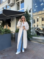 Длинный вязаный кардиган производства Китай Co-0055