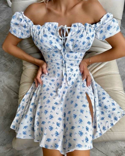 Лёгкое платье из софта Cav-0019