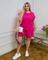 Летний женский костюм большого размера Sof-0011