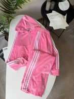 Велюровый женский спортивный костюм с лампасами Sfk-0002