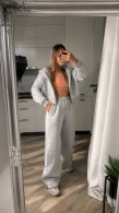 Женский спортивный костюм из дорогова футера на флисе Pud-0007