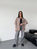 Рубашка в клетку Mood-0006