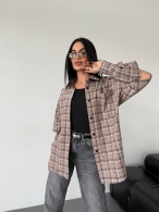 Рубашка в клетку Mood-0006