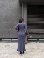 Длинное вязаное платье Co-0015