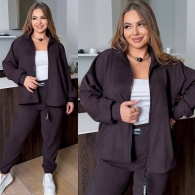 Вельветовый костюм большого размера Sof-0008