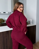 Вельветовый костюм большого размера Sof-0008