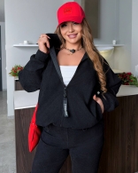 Вельветовый костюм большого размера Sof-0008