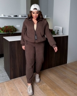 Вельветовый костюм большого размера Sof-0008