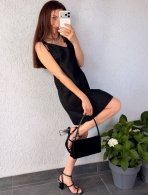 Короткое летнее платье большого размера Ari-0071