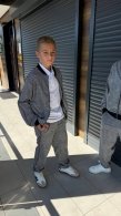 Детский трендовый костюм в клетку Si-0016