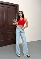 Джинсы Трубы Su-0043