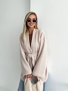 Короткий кардиган беж