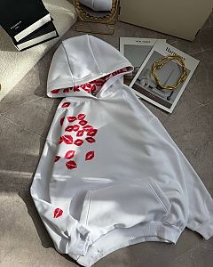 Худи женское Roz-0025 Худи женское поцелуи Roz-0025 купить оптом