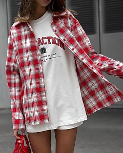 Рубашка с красной клеткой