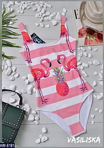 купальник фламинго