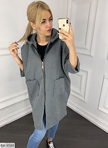 кардиган оверсайз серый