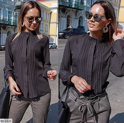 Модная блузка с жабо 1