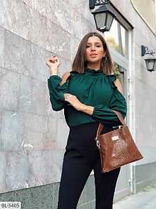 блуза с объемными рукавами 1