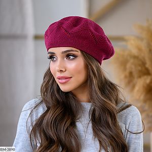 берет вязаный