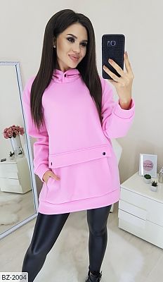 розовое худи