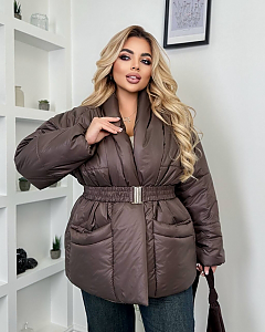 Теплая куртка большого размера Bro-0009 Теплая куртка по лучшей цене в Одессе Bro-0009