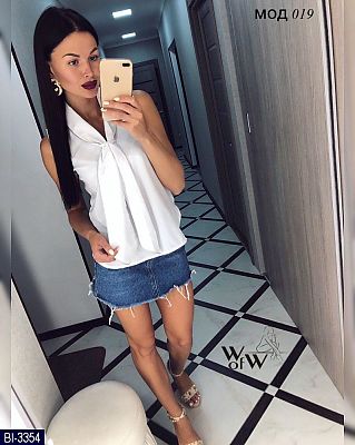 блуза с бантом