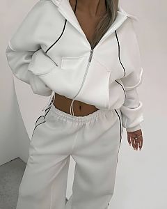 Спортивный костюм Luc-0002 Белый спортивный костюм Luc-0002