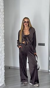 Купить прогулочный костюм из велюра Ate-0012 Прогулочный костюм из велюра оптом Ate-0012