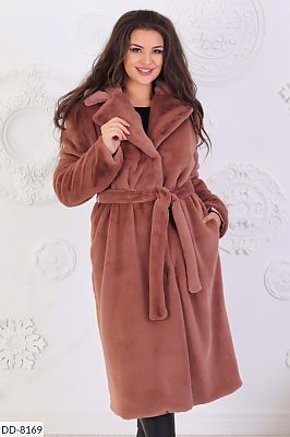 Шуба бежевая